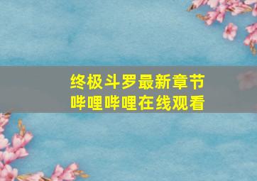 终极斗罗最新章节哔哩哔哩在线观看