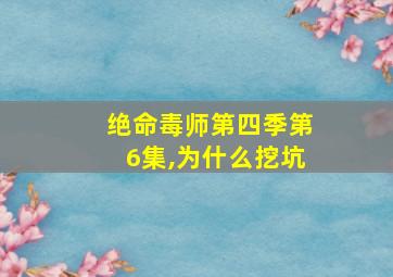 绝命毒师第四季第6集,为什么挖坑