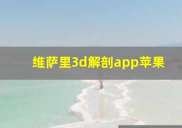 维萨里3d解剖app苹果