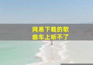 网易下载的歌曲车上听不了