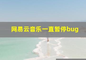 网易云音乐一直暂停bug