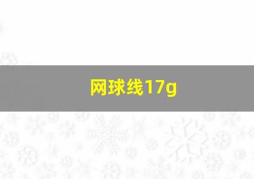 网球线17g