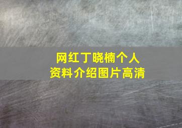 网红丁晓楠个人资料介绍图片高清