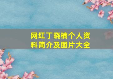 网红丁晓楠个人资料简介及图片大全