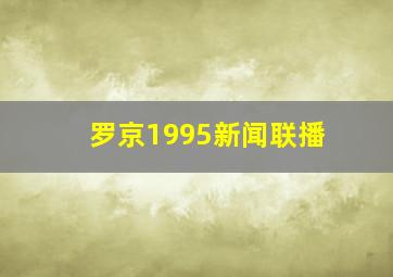 罗京1995新闻联播