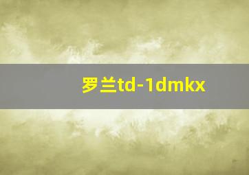 罗兰td-1dmkx