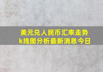 美元兑人民币汇率走势k线图分析最新消息今日