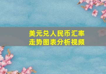 美元兑人民币汇率走势图表分析视频