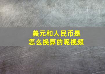 美元和人民币是怎么换算的呢视频