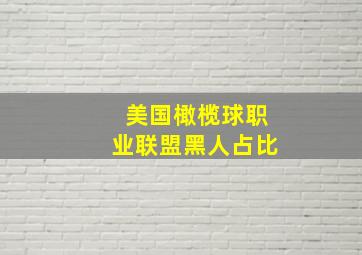 美国橄榄球职业联盟黑人占比