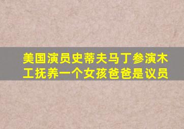 美国演员史蒂夫马丁参演木工抚养一个女孩爸爸是议员