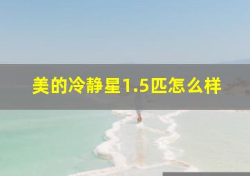 美的冷静星1.5匹怎么样