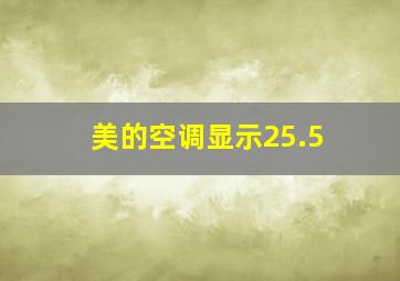 美的空调显示25.5