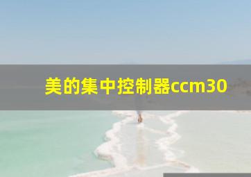 美的集中控制器ccm30