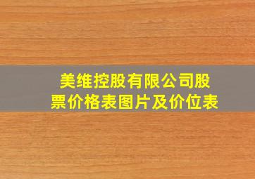 美维控股有限公司股票价格表图片及价位表