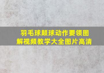 羽毛球颠球动作要领图解视频教学大全图片高清