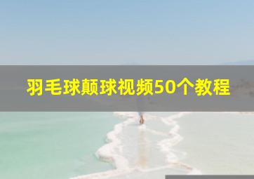 羽毛球颠球视频50个教程