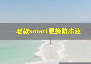 老款smart更换防冻液