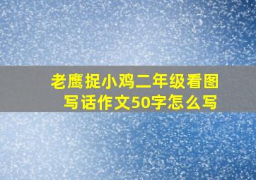 老鹰捉小鸡二年级看图写话作文50字怎么写