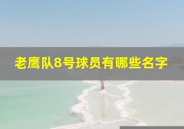 老鹰队8号球员有哪些名字