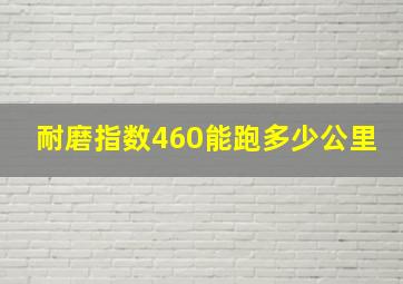 耐磨指数460能跑多少公里