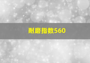 耐磨指数560