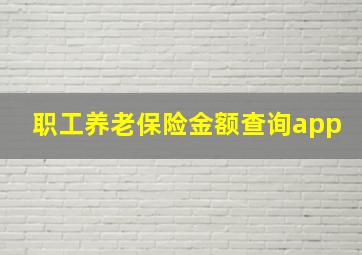 职工养老保险金额查询app