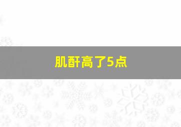 肌酐高了5点