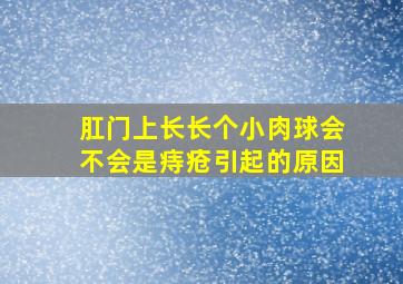 肛门上长长个小肉球会不会是痔疮引起的原因