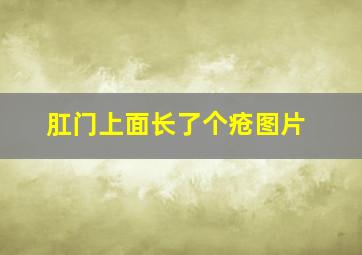 肛门上面长了个疮图片