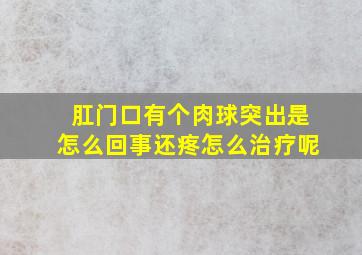 肛门口有个肉球突出是怎么回事还疼怎么治疗呢