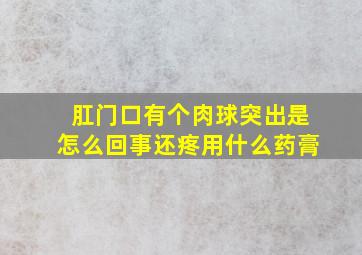 肛门口有个肉球突出是怎么回事还疼用什么药膏