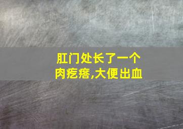 肛门处长了一个肉疙瘩,大便出血