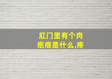 肛门里有个肉疙瘩是什么,疼