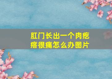 肛门长出一个肉疙瘩很痛怎么办图片