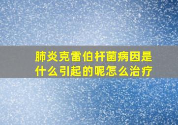 肺炎克雷伯杆菌病因是什么引起的呢怎么治疗