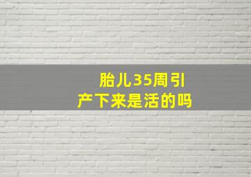 胎儿35周引产下来是活的吗