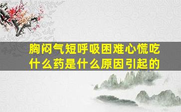 胸闷气短呼吸困难心慌吃什么药是什么原因引起的