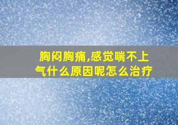 胸闷胸痛,感觉喘不上气什么原因呢怎么治疗