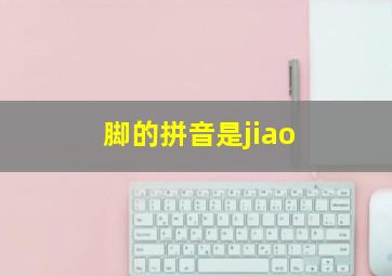 脚的拼音是jiao