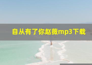 自从有了你赵薇mp3下载