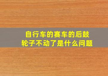 自行车的赛车的后鼓轮子不动了是什么问题