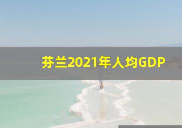 芬兰2021年人均GDP