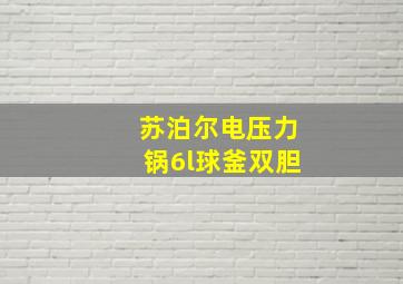 苏泊尔电压力锅6l球釜双胆