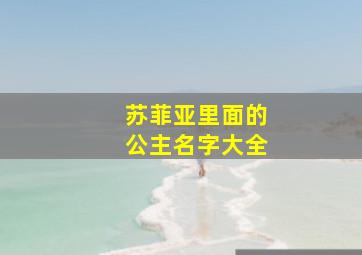 苏菲亚里面的公主名字大全