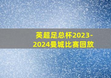 英超足总杯2023-2024曼城比赛回放