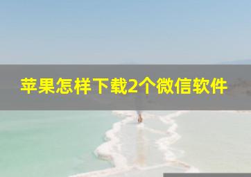 苹果怎样下载2个微信软件