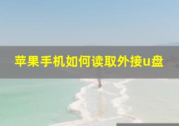 苹果手机如何读取外接u盘