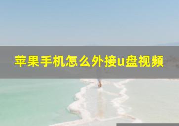 苹果手机怎么外接u盘视频