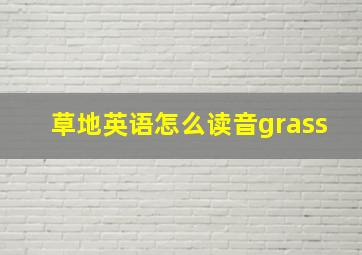 草地英语怎么读音grass